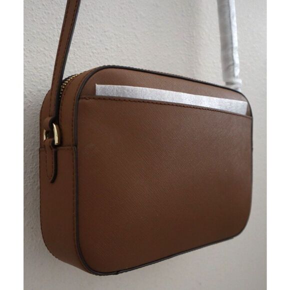 Michael Kors Jet Set 35S1GTTC7L Large Brown Saffiano Leather Crossbody Bag - Picture 15 of 16